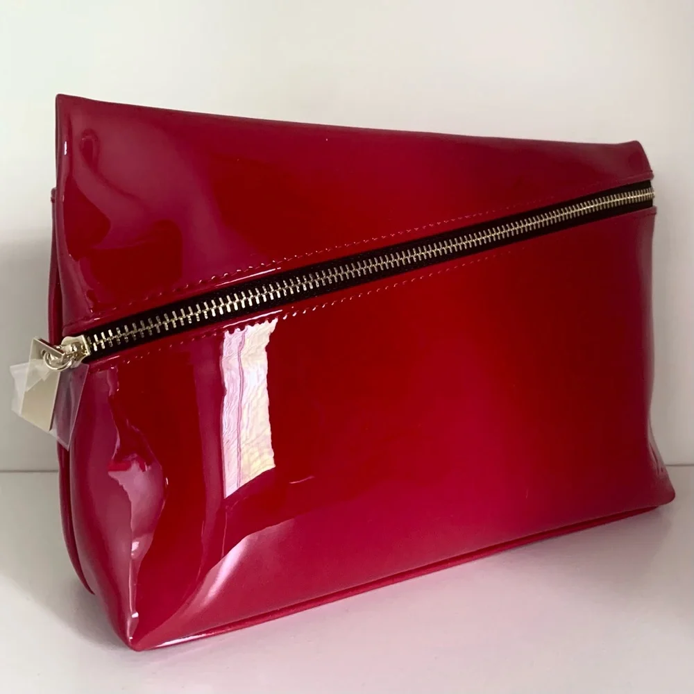 Ysl Red Patent zippy pouch